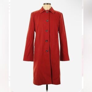♥️ Banana Republic Red Wool Trench Coat